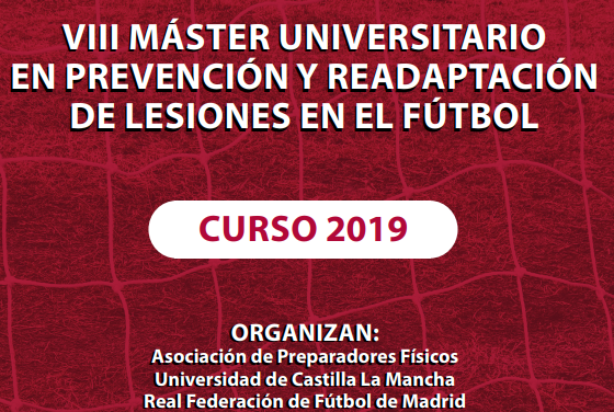 VIII Promoción del Master en Prevención y Readaptación de Lesiones en Fútbol